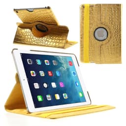 Fodral iPad Air / iPad 9.7 2017 & 2018 360 rotation Krokodil Guld
