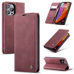 CASEME Lommebok-deksel iPhone 16 Pro Max - Rød