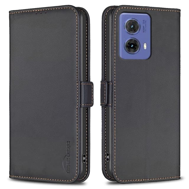 BINFEN Lommebok-deksel Motorola Moto G85 - Svart