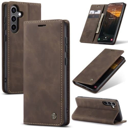 CASEME Plånboksfodral Samsung Galaxy S24 FE - Coffee