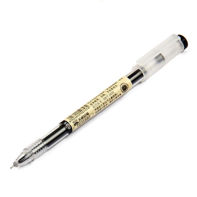 0,35 mm gelpennerullekulepenner Studenteksamen - Svart 3 PCS