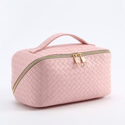 Luksuriøs Rosa Sminkeveske - Elegant og Praktisk