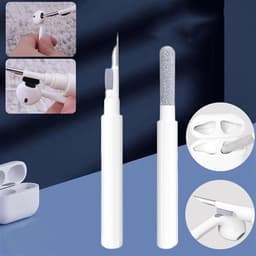 Rengjøringspenn for hodetelefoner og hodesett med presisjonsbørste og rengjøringsklut