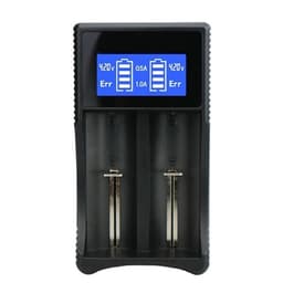 Batterilader SW-3 med LCD-display for 2x 18650-batterier