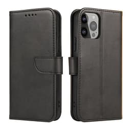 Konstläderfodral med ställ och kortfack till Samsung Galaxy S24 Ultra - Svart