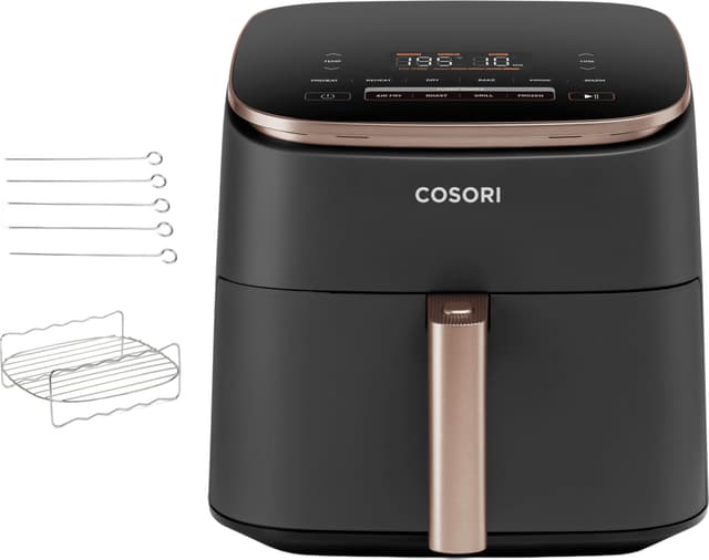 Oljefri frityrkoker Cosori Turbo Blaze Chef Edition 1725 w Sort 6 L