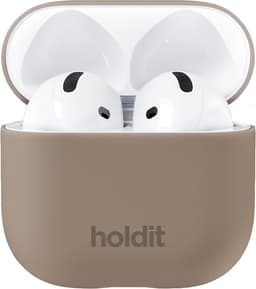 Holdit AirPods 4 Silicone deksel (mokkabrun)
