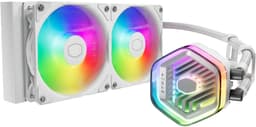 Cooler Master MasterLiquid 240 Atmos ARGB CPU vannkjøler (hvit)