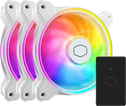 Coolermaster MasterFan MF120 Halo2 RGB PWM-fläkt (3-pack, vita)