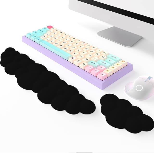 Håndledsstøtte til tastatur, lavet af blødt memory-skum