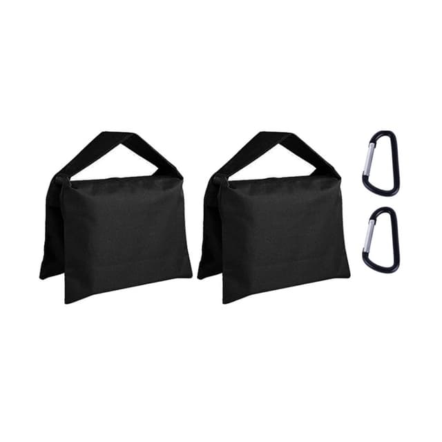 2-pack sandsäckar för kamerastativ och fotobelysning Svart