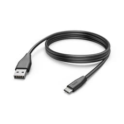 Laddkabel USB-A till USB-C Svart 3,0m