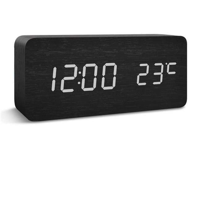 Digital LED väckarklocka Svart