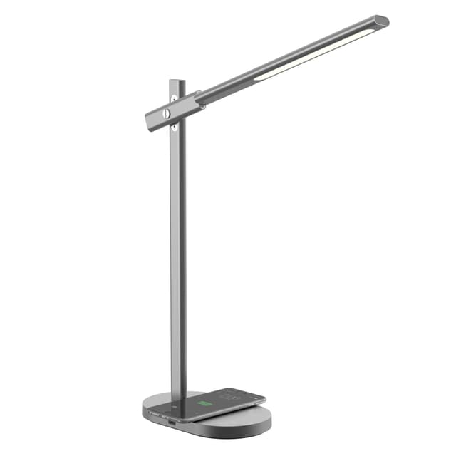 Ögonskydd LED-stativ Bordslampa Skrivbordslampa Grå