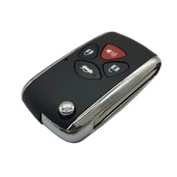 Intelligent bilnøgleskal med 3+1 knap, kompatibel med Toyota Camry Sort
