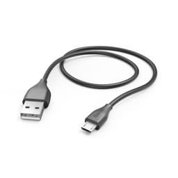 Latauskaapeli USB-A - Micro-USB, musta, 1,5 m