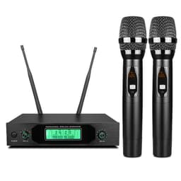 Dobbel profesjonell trådløs mikrofon med fast mottaker batteridrevet J5 med KD2 rør