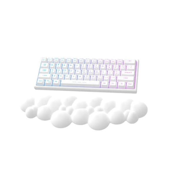 Håndleddsstøtte for tastatur Hvit