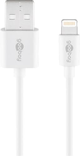 Lightning USB-kabel för laddning och synkronisering, 0,5 m, vit