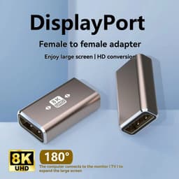 NÖRDIC Displayport-adapter hunn til hunn 8K60Hz 4K144/120/60Hz