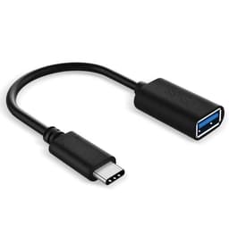 NÖRDIC A USB OTG til USBC 3.1 Gen 1 adapter aluminium 10cm sort