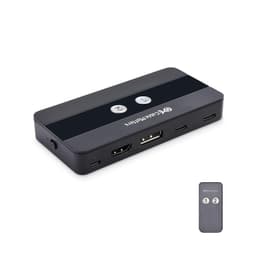 Cable Matters USB-C KVM-kytkin 2–2 HDMI ja DP 8K30Hz 4K60Hz 4xUSB3.0 Gbps yhteensopiva Thunderbolt 3:n, 4:n ja USB4:n kanssa