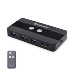 Cable Matters KVM-svitsj HDMI 2 til 1, 3x USB-A