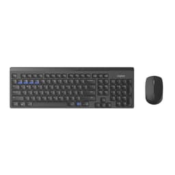 RAPOO Keyboard/Mus Sett 8100M Multi-Mode Trådløs Svart