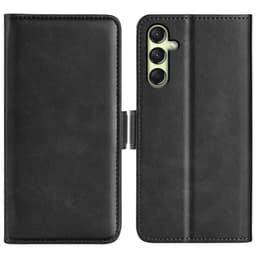 SKALO Samsung A16 Premium Wallet Lompakkokotelo - Musta