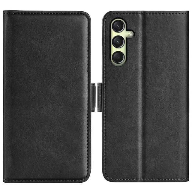 SKALO Samsung A16 Premium Wallet Lompakkokotelo - Musta