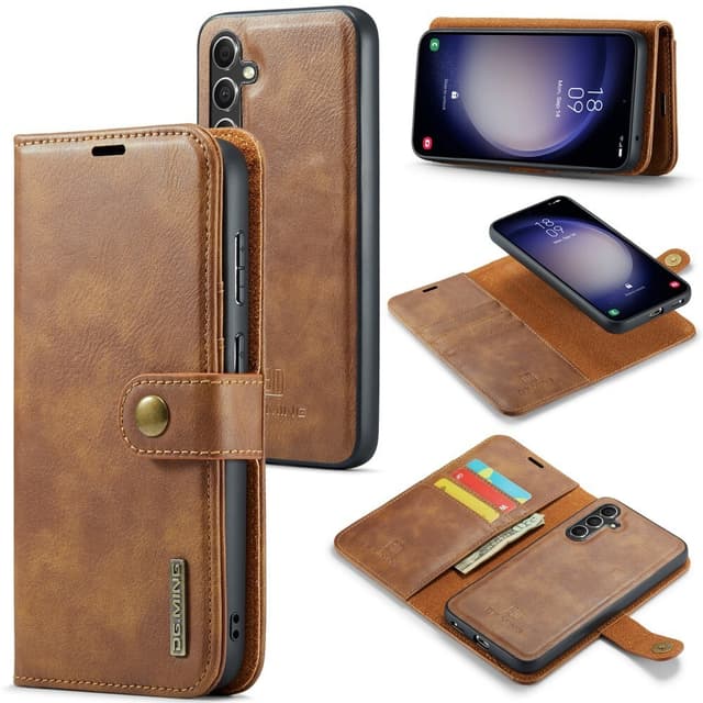 DG MING Samsung A16 2-in-1 magneetti lompakkokotelo - Ruskea