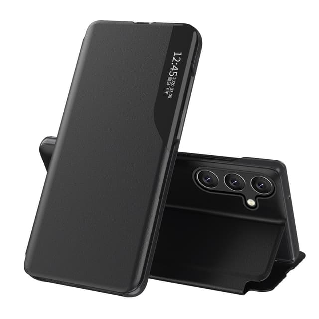 SKALO Samsung A16 Clear View Window Fodral - Svart