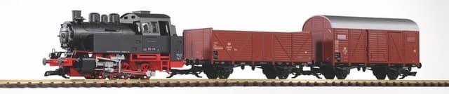 PIKO Tog G-startsett - BR80 m. fraktvogner