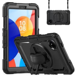 SKALO Xiaomi Redmi Pad SE 8.7 Armor 360 håndtag skulderrem+Skærmbeskyttelse Cover - Sort