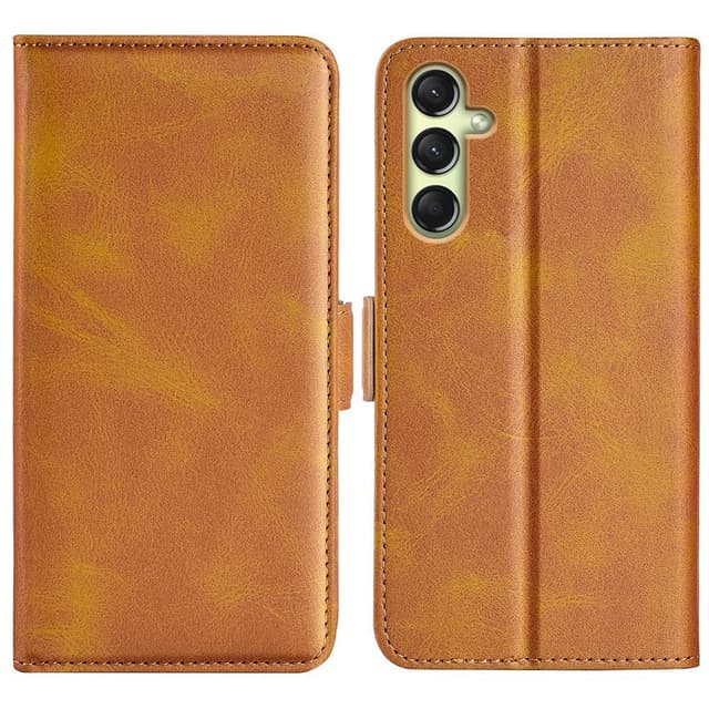 SKALO Samsung A16 Premium Wallet Flip Cover - Brun