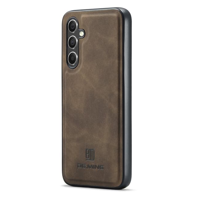 DG.MING Samsung A16 Premium PU-Läder Hybrid Skal - Mörkbrun