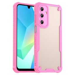 SKALO Samsung A16 Armor Hybrid Frosted Suojakuori - Pinkki