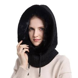 Fluffy Balaclava - Sort