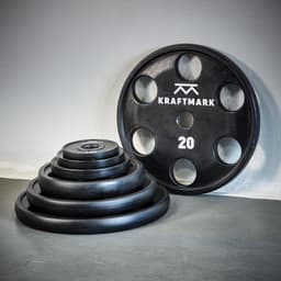 Kraftmark Internationale Vægttavel 50 mm PU med håndtag 2,5 kg