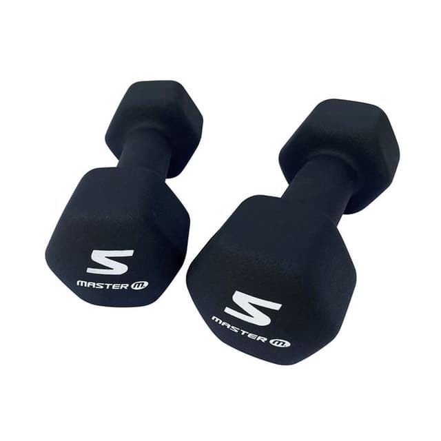 Master Fitness Neoprenhantlar i par, Hantlar Neoprene 5 kg