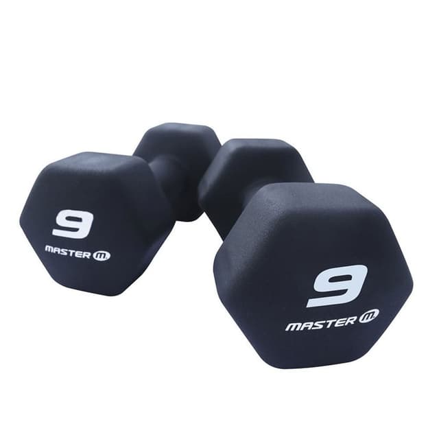 Master Fitness Neoprenhantlar i par, Hantler Neoprene 9 kg