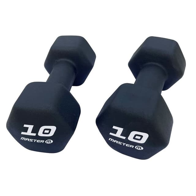 Master Fitness Neoprenhantlar i par, Hantler Neoprene 10 kg