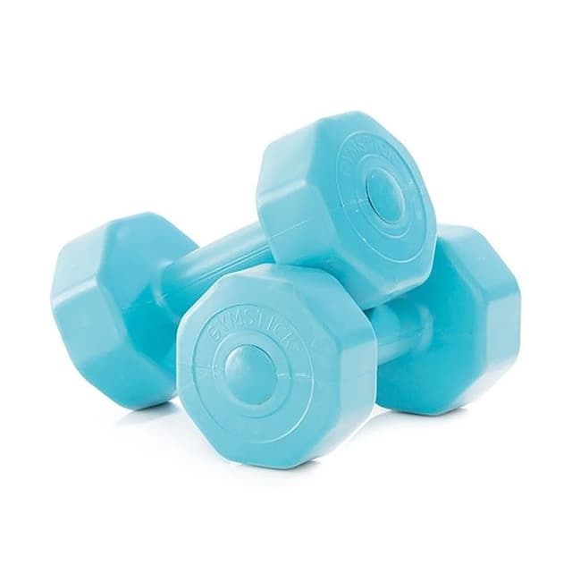 Gymstick Active Vinyl Dumbbells, Hantlar Gummi 2 x 5 kg