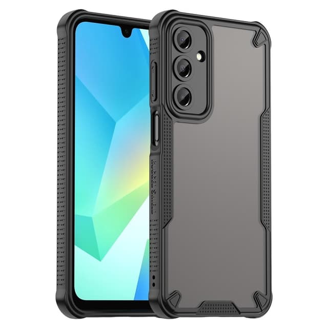 SKALO Samsung A16 Armor Hybrid Frosted Skal - Svart