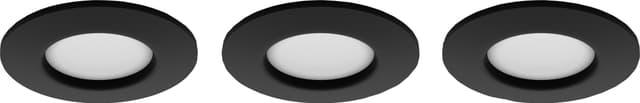 Philips Hue WCA Slim lite, innfelt LED lys 3-pakning (sort)