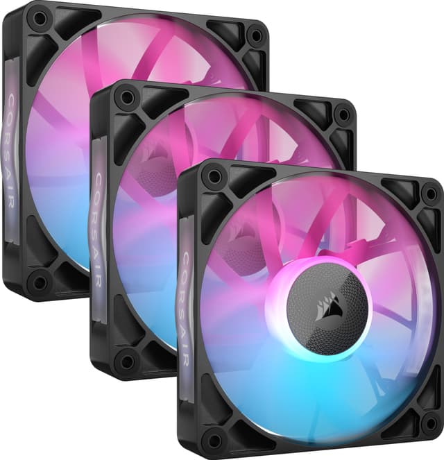 Corsair iCUE LINK RX120 RGB 120mm PWM fan starter kit (3-pack)