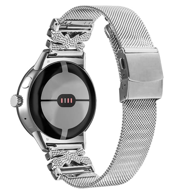 Klockarmband i rostfritt stål för Google Pixel Watch1/2 Silver