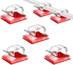 Självhäftande kabelhållare 50-pack Transparent