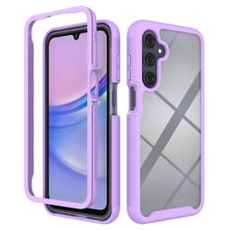 SKALO Samsung A16 Shockproof Clear Hybrid Skal - Lila