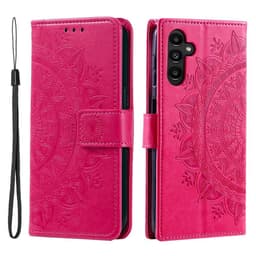 SKALO Samsung A16 Mandala lompakkokotelo - Pinkki